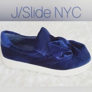 ⬇️J/Slides NYC Sneakers "Annabelle"Velvet sz 9